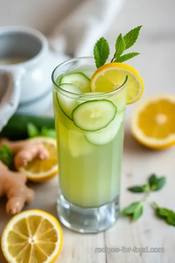 Refreshing Cucumber Ginger Mocktail steps