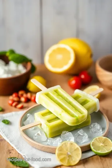 Refreshing Green Tea Coconut Popsicles ingredients