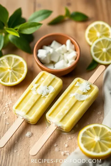 Refreshing Green Tea Coconut Popsicles