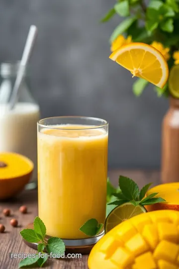 Refreshing Mango Mojito Smoothie Bliss presentation