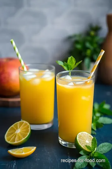 Refreshing Mango Mojito Smoothie Bliss steps