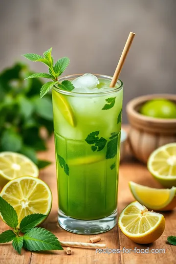 Mix Matcha Mojito - A Refreshing Summer Drink ingredients