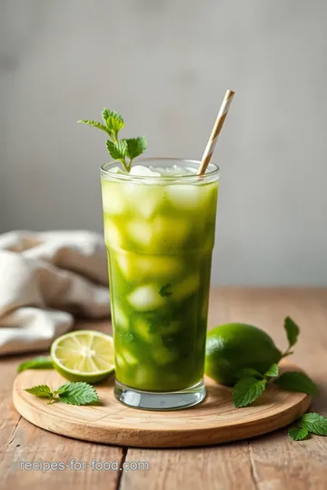 Refreshing Matcha Mojito Cocktail