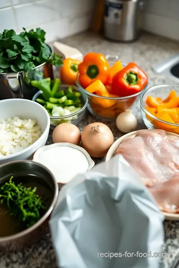 Chicken with Peppers and Onions ingredients