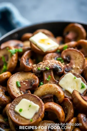 Sautéed Mushrooms with Garlic Bliss presentation