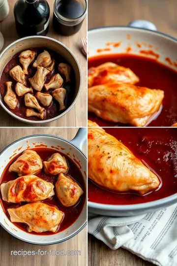 Braised Chicken with Rich Red Wine Sauce steps