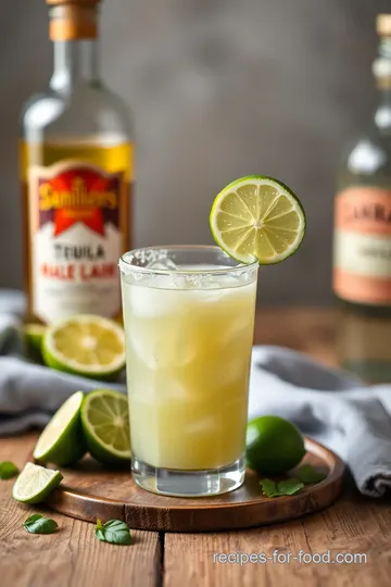 Paleo Healthy Margaritas with Honey presentation