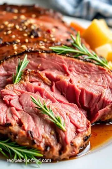 Slow-Cooked Prime Rib: Tender and Juicy presentation