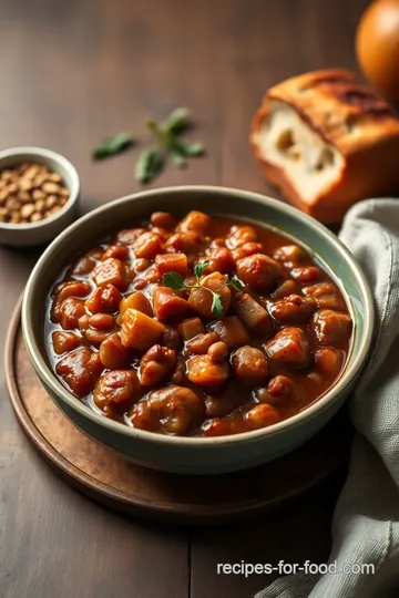 Slow-Cooked Pinto Beans with Ham Hock presentation