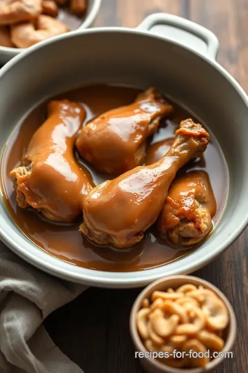 Crockpot Turkey Wings Smothered in Gravy steps