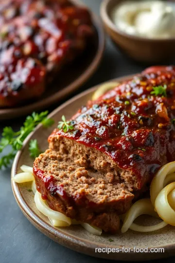 Traeger-Style Smoked Meatloaf presentation