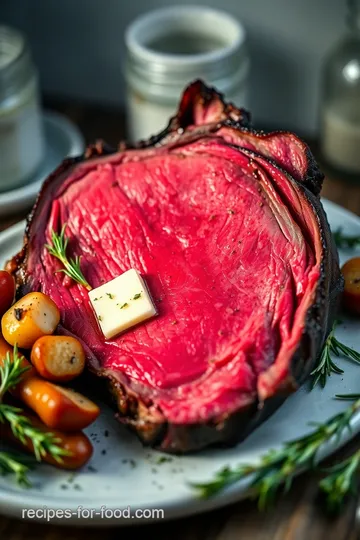 Sous Vide Prime Rib with Garlic Herb Butter presentation