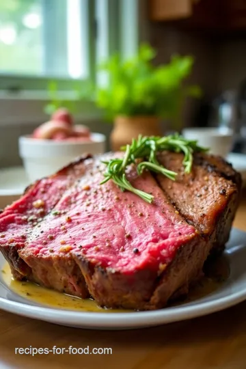 Sous Vide Prime Rib with Garlic Herb Butter steps