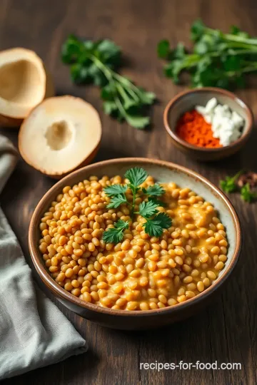 Simmered Lentils in Creamy Coconut Delight ingredients