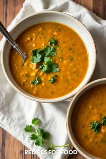 Spiced Curried Lentil Kale Soup