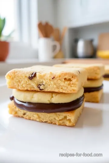 Square Langue de Chat Sandwich Cookies steps