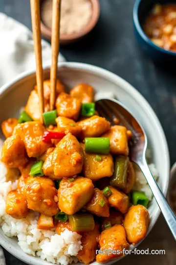 Kung Pao Chicken presentation