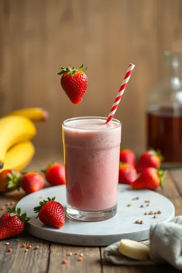 Strawberry Banana Kombucha Chia Smoothie