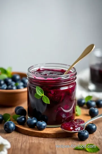 Sweet Blueberry Chia Jam Delight presentation