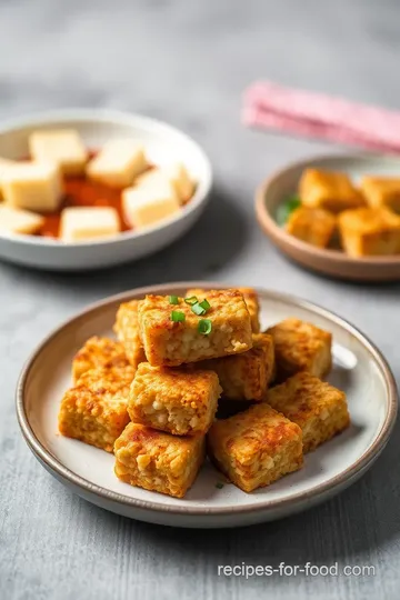 Fried Tofu Nuggets with Spicy Dipping Sauce steps