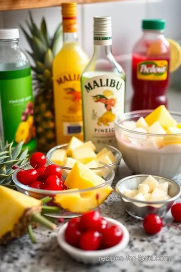 Tropical Malibu Shooters ingredients