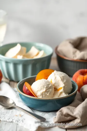 Vegan Peach Ice Cream Delight ingredients