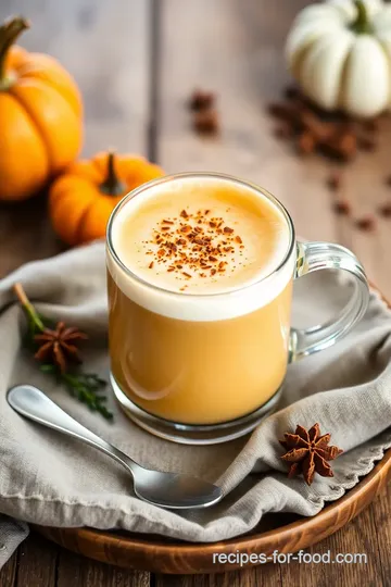 Vegan Pumpkin Spice Latte Delight presentation