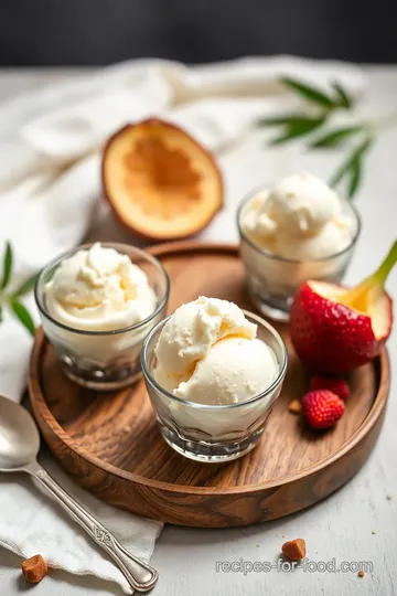 Tropical Churned Coconut Milk Vegan Ice Cream Treat presentation