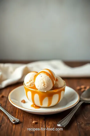 Vegan Salted Caramel Ice Cream Delight