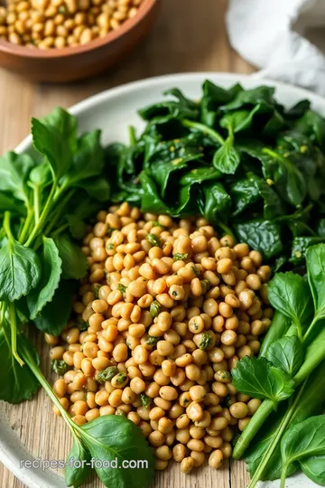 Vibrant Spinach and Lentil Delight ingredients