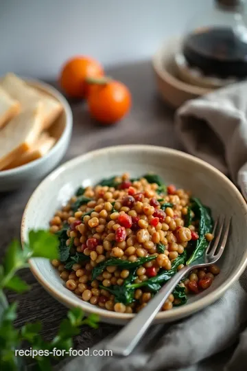 Vibrant Spinach and Lentil Delight presentation