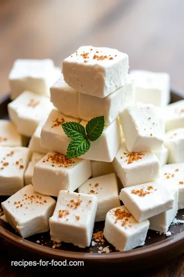 Peppermint Marshmallows Recipe presentation