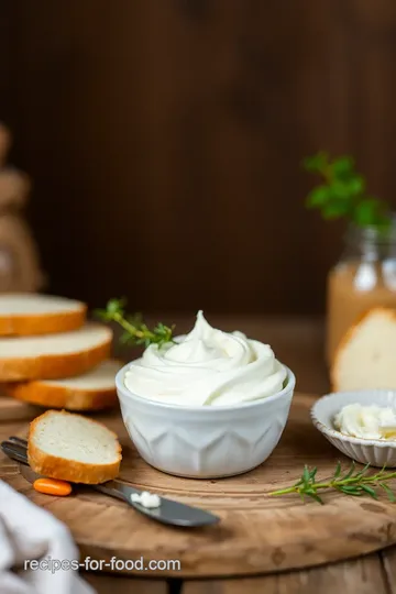 Whipped Homemade Goat Cheese Delight presentation