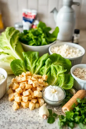 Classic Caesar Salad with Parmesan Cheese ingredients