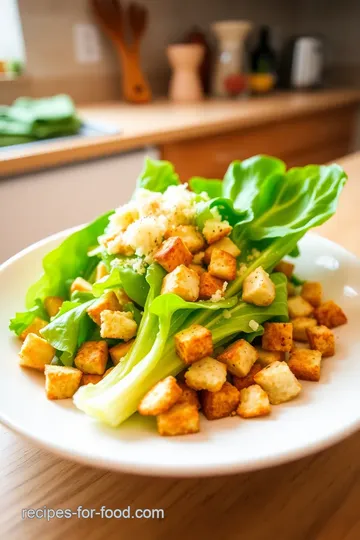 Classic Caesar Salad with Parmesan Cheese steps