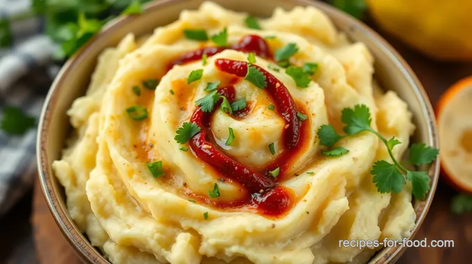 Mexican-Style Mashed Potatoes with Chipotle and Cilantro