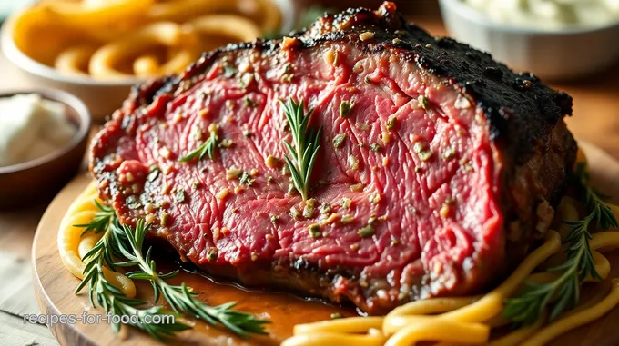 Sous Vide Prime Rib with Garlic Herb Butter